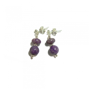 Beautiful Purple Sugilite Drop Earrings Beautiful Purple Sugilite Drop Earrings